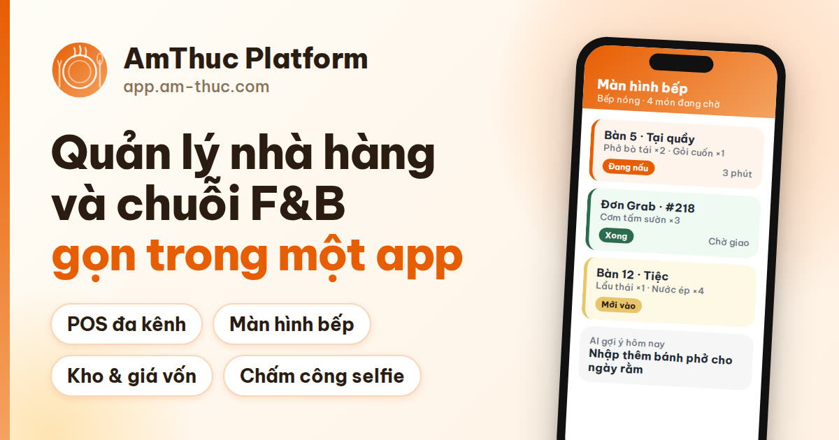 AmThuc Platform